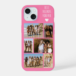 Best Friends Forever 6 Photo Pink iPhone 15 Case