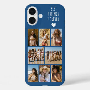 Best Friends Forever 8 Photo Blue iPhone 16 Plus Case
