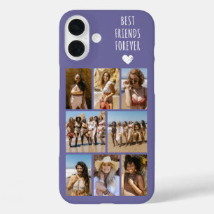 Best Friends Forever 8 Photo Purple iPhone 16 Plus Case