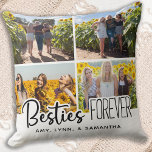 Best Friends Forever - Besties Photo Collage Cushion<br><div class="desc">Celebrate your best friend and friendship with a custom photo collage keepsake pillow. Whether it's a birthday or Christmas , this best friends pillow is a wonderful gift that will be treasure for years to come. Pillow is double sided so you can do different photos on each side . Front...</div>