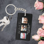 Best friends forever BFF custom photo names black Key Ring<br><div class="desc">A gift for your best friend(s) for birthdays,  Christmas or a special event. White text: Best Friends Forever,  written with a trendy hand lettered style script. Personalise and use your own photos and names.</div>