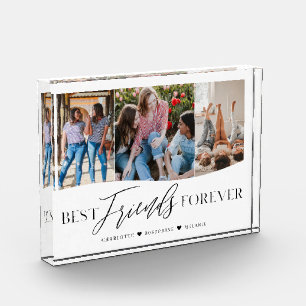 Best Friends Forever BFFs Three Photo Keepsake 