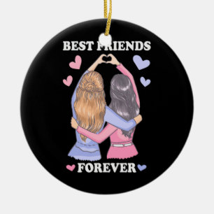 Best Friends Forever Ceramic Ornament