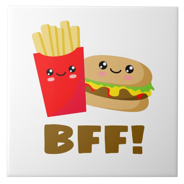 Best Friends Forever Ceramic Tile (Front)