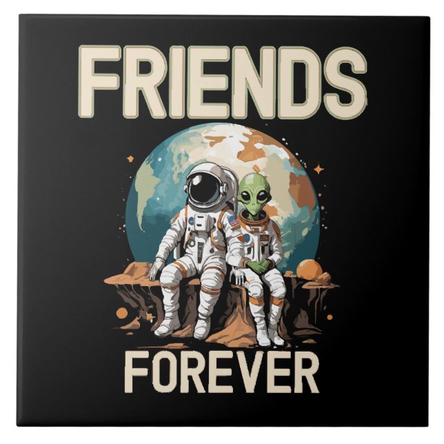 Best Friends Forever  Ceramic Tile (Front)