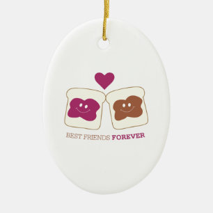 Best Friends Forever Ceramic Tree Decoration