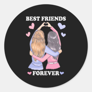 Best Friends Forever Classic Round Sticker