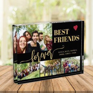 Best friends forever custom names collage  photo block