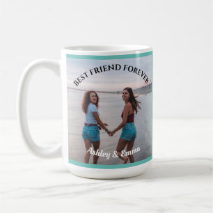Best Friends Forever Custom Photo and Name Coffee Mug