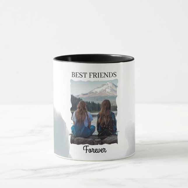 Best Friends Forever Custom Photo  Mug (Center)