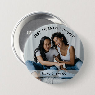 Best Friends Forever Custom Photo & Name Button