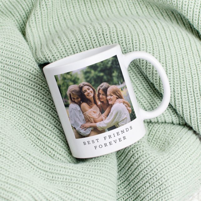 Best Friends Forever Custom Photo Personalised  Coffee Mug (Creator Uploaded)