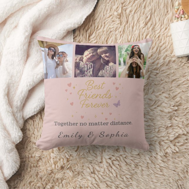 Best Friends Forever – Custom Throw Pillow (Blanket)