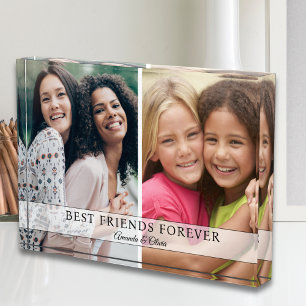 Best Friends Forever Friend Gift 2 Picture Collage Photo Block