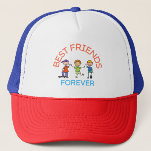 BEST FRIENDS FOREVER, FRIENDSHIP, FRIEND DAY TRUCKER HAT