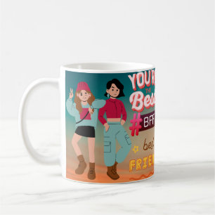 Best Friends Forever. Friendship Heartfelt Celebra Coffee Mug
