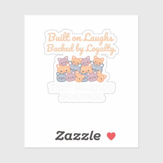 BEST FRIENDS FOREVER, FUNNY CAT, FRIENDSHIP DAY (Sheet)