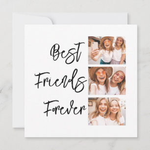 Best Friends Forever Gift Photo Collage Card