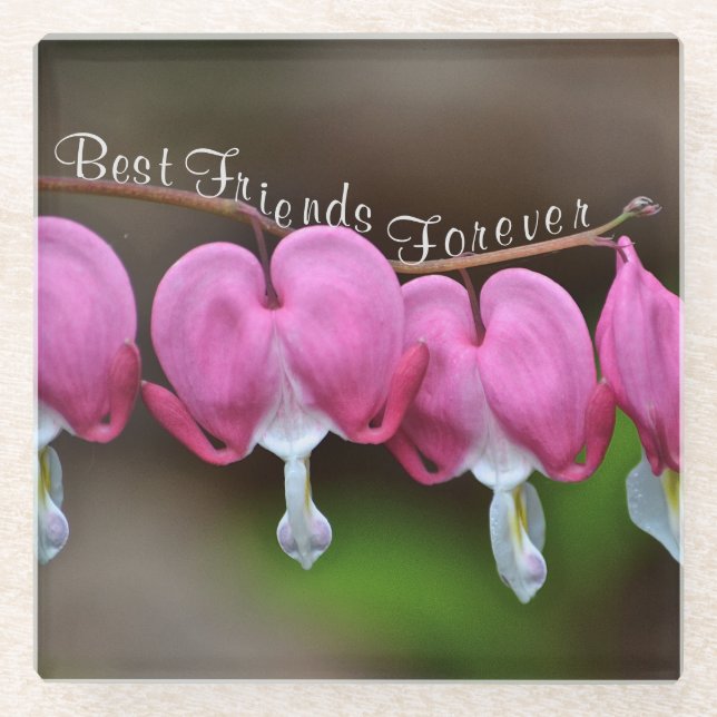 Best Friends Forever Glass Coaster (Front)