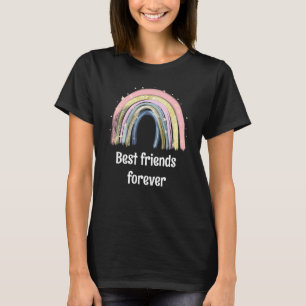 Best friends forever gold rainbow stars  T-Shirt