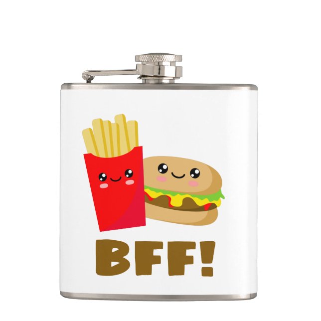Best Friends Forever Hip Flask (Front)