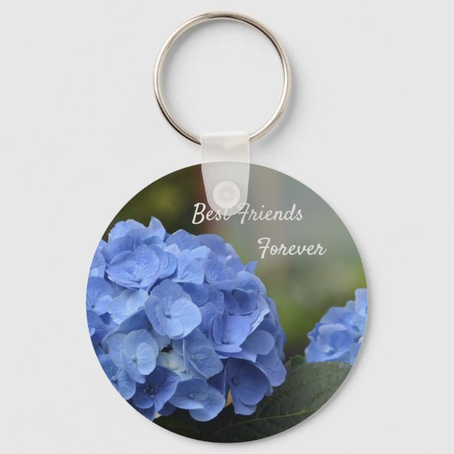 Best Friends Forever Hydrangeas Key Ring (Front)