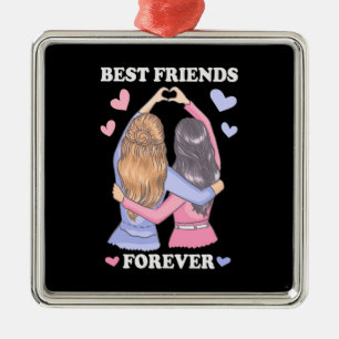 Best Friends Forever Metal Ornament