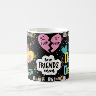 Best Friends Forever mug with Cute Cartoon Kids