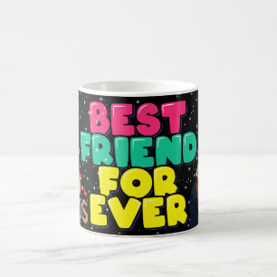 Best Friends Forever mug with Cute Cartoon Kids