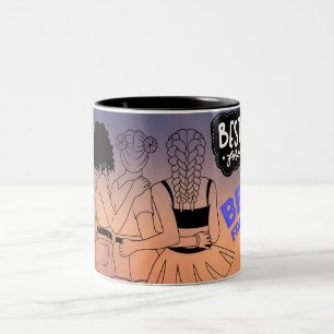 Best Friends Forever mug with Cute Cartoon Kids