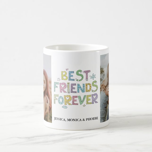 Best Friends Forever Personalised Photo Mug (Center)