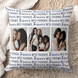 Best Friends Forever Photo Collage Cushion