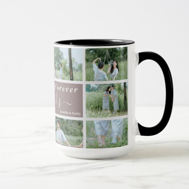 Best Friends Forever Photo Collage Custom 10-photo Mug (Right)