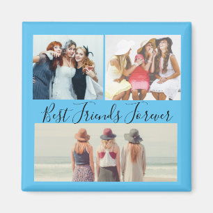 "Best Friends Forever Photo Collage  Magnet