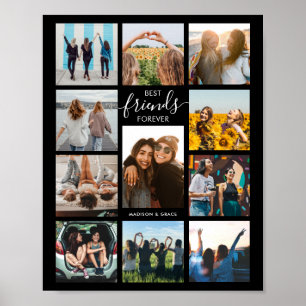Best Friends Forever Photo Collage Poster