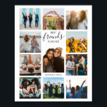 Best Friends Forever Photo Collage Poster<br><div class="desc">Best Friends Forever Photo Collage Poster</div>