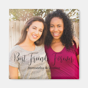 Best Friends Forever Photo Names Magnet