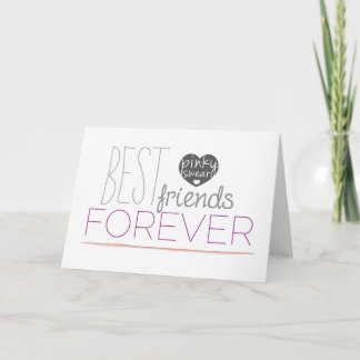 Best Friends Forever Pinky Promise Greeting Card