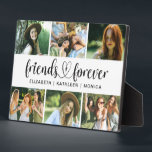 Best Friends Forever Script Photo Collage Plaque<br><div class="desc">A best friends forever photo plaque with room for 6 photos. Decorated with the words,  "soul sisters, " in a script font. Personalize it with photos of your friends and their names. Perfect gift for your BFF. Designed for you by Blackberry Boulevard.</div>
