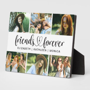 Best Friends Forever Script Photo Collage Plaque