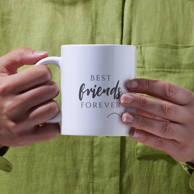 Best Friends Forever Simple Photo Bestie Mug (Simple Photo Best Friends Forever Bestie Mug
)