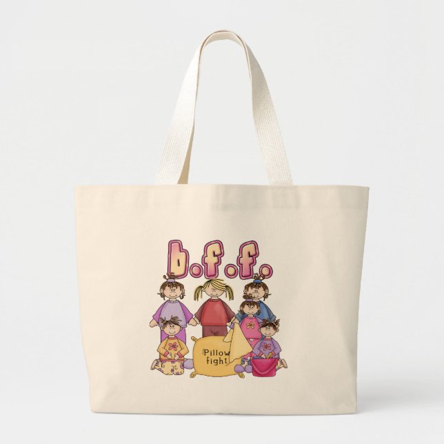 Best Friends Forever - Slumber Party Large Tote Bag (Front)