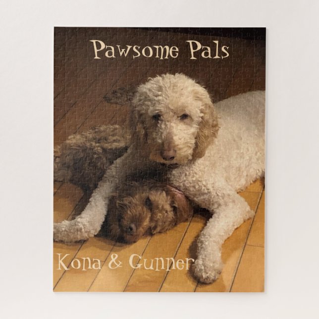 Best Friends Forever: The Goldendoodle Duo Jigsaw Puzzle (Vertical)