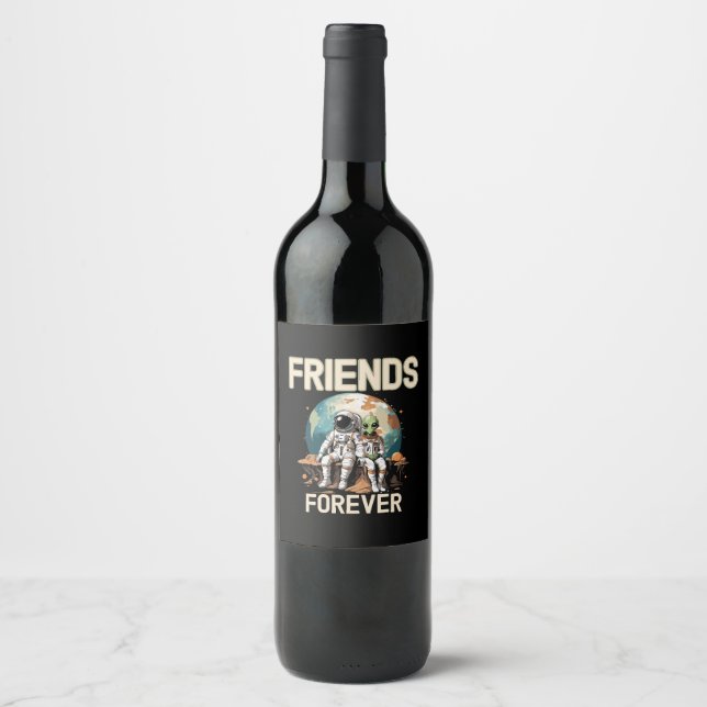 Best Friends Forever  Wine Label (Front)