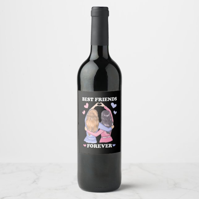 Best Friends Forever Wine Label (Front)