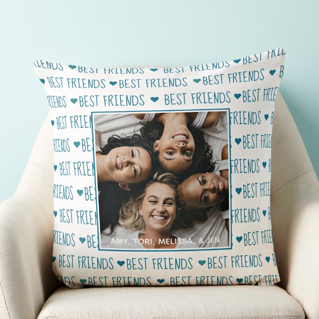 Best Friends Friendship Photo Cushion (Creator Uploaded)