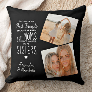 Best Friends Friendship Quote Personalised Photos Cushion