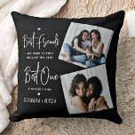 Best Friends Friendship Quote Personalized Photos Cushion<br><div class="desc">Celebrate your best friend and friendship with a custom photo keepsake pillow. Whether it's a birthday or Christmas , this best friends pillow is a wonderful gift that will be treasure for years to come. Quote : " Best Friends are hard to find, because the very best one, is already...</div>