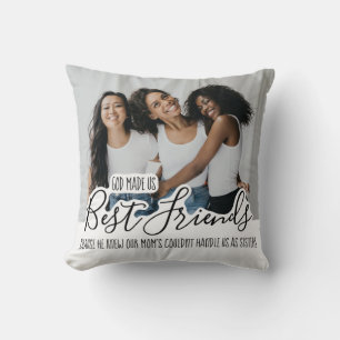 Best Friends Friendship Quote Photo Cushion