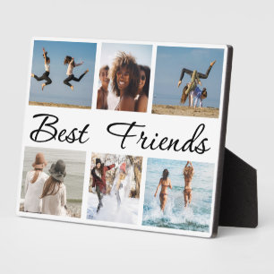 Best Friends Friendship Six Photo Collage  Plaque